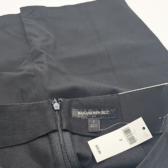NEW W/ TAGS Banana Republic Black Skirt Size 2 - Picture 5 of 8